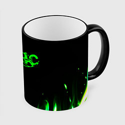 Кружка 3D Toxic text, цвет: 3D-черный кант