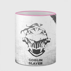 Кружка 3D Goblin Slayer - white gradient, цвет: 3D-розовый кант — фото 2