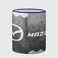 Кружка 3D Mazda - grey gradient по-горизонтали, цвет: 3D-синий кант — фото 2