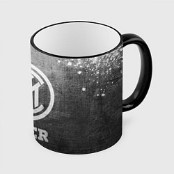 Кружка 3D Inter - grey gradient, цвет: 3D-черный кант