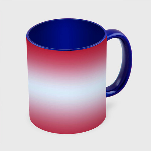 Кружка цветная Gradient color / 3D-Белый + синий – фото 1