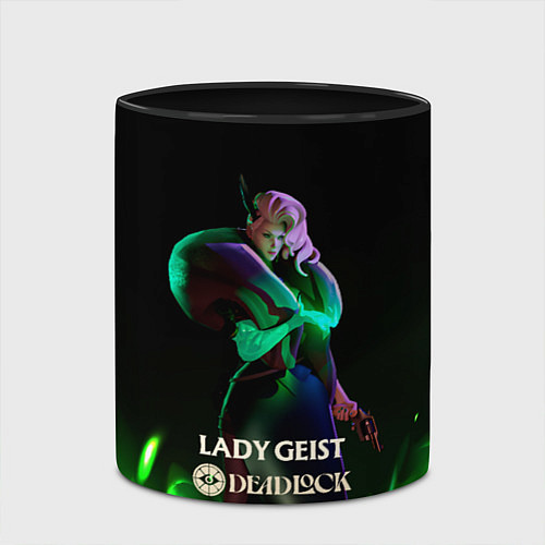 Кружка цветная Lady Geist Deadlock / 3D-Белый + черный – фото 2