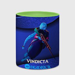 Кружка 3D Vindicta Deadlock, цвет: 3D-белый + светло-зеленый — фото 2