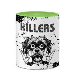 Кружка 3D The Killers - рок пес, цвет: 3D-белый + светло-зеленый — фото 2