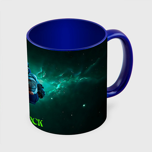 Кружка цветная Мо и Мелкий Deadlock / 3D-Белый + синий – фото 1