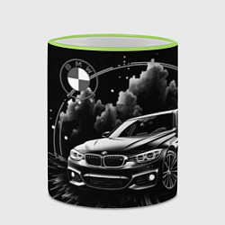 Кружка 3D BMW абстрактный стиль, цвет: 3D-светло-зеленый кант — фото 2
