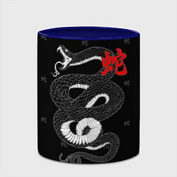 Кружка 3D Love in caution, цвет: 3D-белый + синий — фото 2