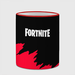 Кружка 3D Fortnite розовые краски, цвет: 3D-красный кант — фото 2