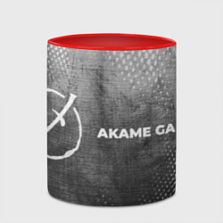 Кружка 3D Akame ga Kill - grey gradient по-горизонтали, цвет: 3D-белый + красный — фото 2