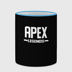 Кружка 3D Apex legends logo white, цвет: 3D-небесно-голубой кант — фото 2