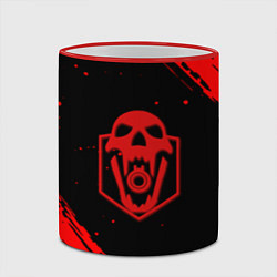 Кружка 3D Rainbow six краски полосы, цвет: 3D-красный кант — фото 2