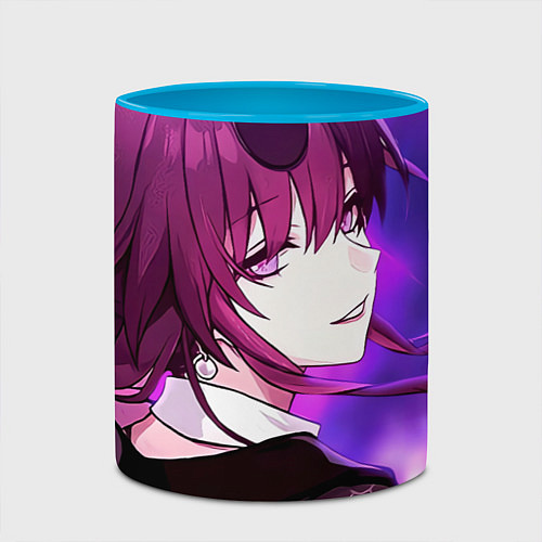 Кружка цветная Honkai Star Rail Kafka violet light / 3D-Белый + небесно-голубой – фото 2