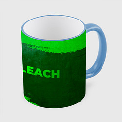 Кружка 3D Bleach - green gradient по-горизонтали, цвет: 3D-небесно-голубой кант