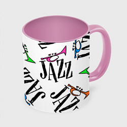 Кружка 3D Just jazz in color, цвет: 3D-белый + розовый