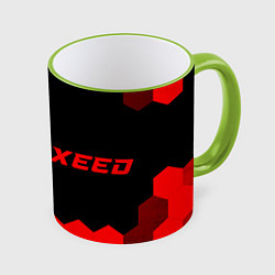 Кружка 3D Exeed - red gradient по-горизонтали, цвет: 3D-светло-зеленый кант