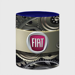 Кружка 3D FIAT logo motors, цвет: 3D-белый + синий — фото 2