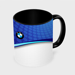 Кружка 3D BMW abstraction steel, цвет: 3D-белый + черный