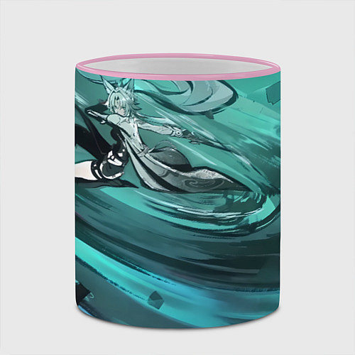 Кружка цветная Honkai Star Rail Feixiao / 3D-Розовый кант – фото 2