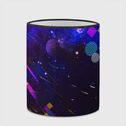 Кружка 3D Космическая геометрия, цвет: 3D-черный кант — фото 2