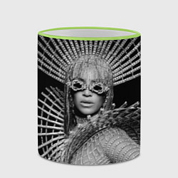 Кружка 3D Beyonce R&B, цвет: 3D-светло-зеленый кант — фото 2