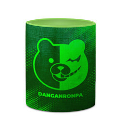 Кружка 3D Danganronpa - green gradient, цвет: 3D-белый + светло-зеленый — фото 2