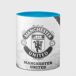 Кружка 3D Manchester United - white gradient, цвет: 3D-белый + небесно-голубой — фото 2