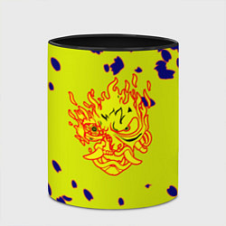 Кружка 3D Cyberpunk 2077 листья сакуры, цвет: 3D-белый + черный — фото 2