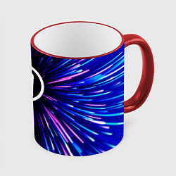 Кружка 3D Three Days Grace neon energy, цвет: 3D-красный кант