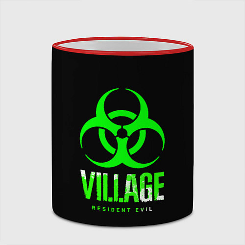 Кружка цветная Resident Evil8 toxic / 3D-Красный кант – фото 2