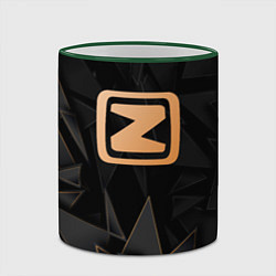 Кружка 3D Zotye golden poly, цвет: 3D-зеленый кант — фото 2