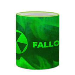 Кружка 3D Fallout - green gradient по-горизонтали, цвет: 3D-светло-зеленый кант — фото 2