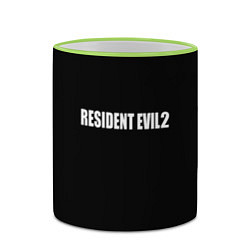 Кружка 3D Resident Evil 2 logo, цвет: 3D-светло-зеленый кант — фото 2