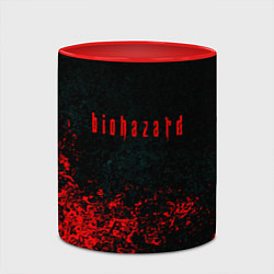 Кружка 3D Biohazard брызги красок, цвет: 3D-белый + красный — фото 2