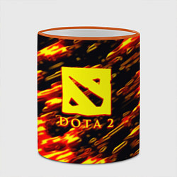 Кружка 3D DOTA2 огенный стиль текстура, цвет: 3D-оранжевый кант — фото 2