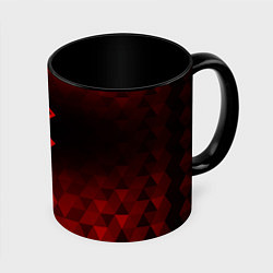 Кружка 3D Berserk red poly, цвет: 3D-белый + черный