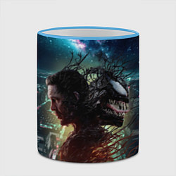 Кружка 3D Веном и Эдди, цвет: 3D-небесно-голубой кант — фото 2