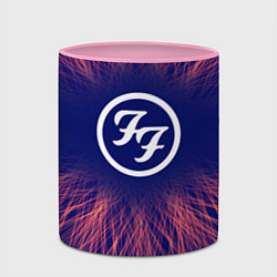 Кружка 3D Foo Fighters red energy, цвет: 3D-белый + розовый — фото 2