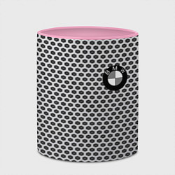 Кружка 3D BMW carbon steel auto, цвет: 3D-белый + розовый — фото 2