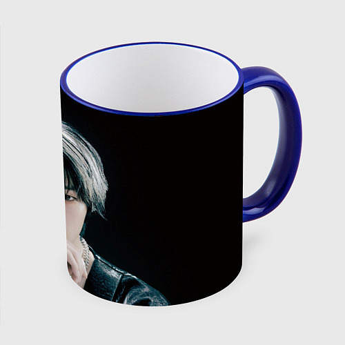 Кружка цветная Stray Kids I N Giant concept / 3D-Синий кант – фото 1