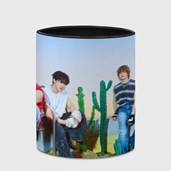 Кружка 3D ATE Stray Kids Bang Chan I N Lee Know Changbin, цвет: 3D-белый + черный — фото 2