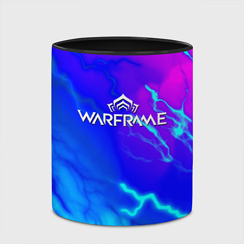 Кружка цветная Warframe neon storm / 3D-Белый + черный – фото 2