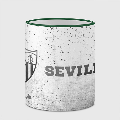Кружка цветная Sevilla - white gradient по-горизонтали / 3D-Зеленый кант – фото 2