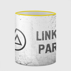 Кружка 3D Linkin Park - white gradient по-горизонтали, цвет: 3D-желтый кант — фото 2