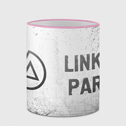 Кружка 3D Linkin Park - white gradient по-горизонтали, цвет: 3D-розовый кант — фото 2