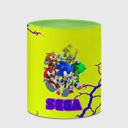 Кружка 3D Sonic storm, цвет: 3D-белый + светло-зеленый — фото 2