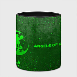 Кружка 3D Angels of Death - green gradient по-горизонтали, цвет: 3D-белый + черный — фото 2