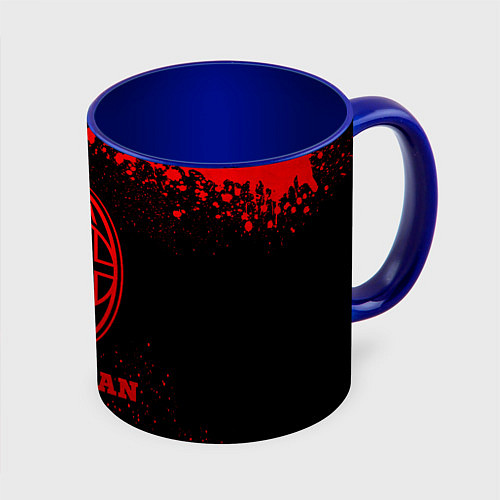 Кружка цветная AC Milan - red gradient / 3D-Белый + синий – фото 1