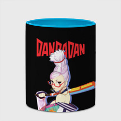 Кружка 3D Дандадан: Бабушка медиум, цвет: 3D-белый + небесно-голубой — фото 2