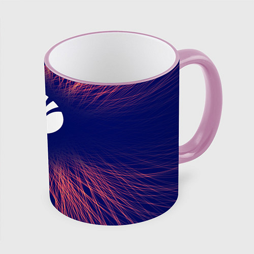 Кружка цветная Daewoo red energy / 3D-Розовый кант – фото 1