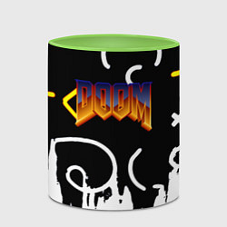 Кружка 3D Doom game pattern, цвет: 3D-белый + светло-зеленый — фото 2